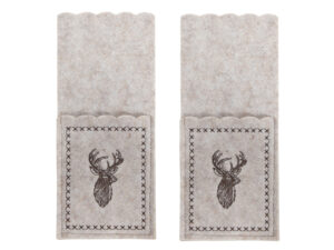 Filcowe etui na sztućce 23x10 cm ŁOŚ beżowa 2 sztu Felt cutlery bag 23x10 cm set2 DEER beige 23099393