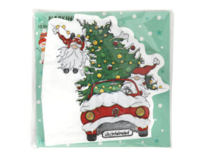 Deco Xmas świąteczne serwetki 12 sztuk CHOINKA  Deco Xmas napkins 12pcs TREE in a car 23095126