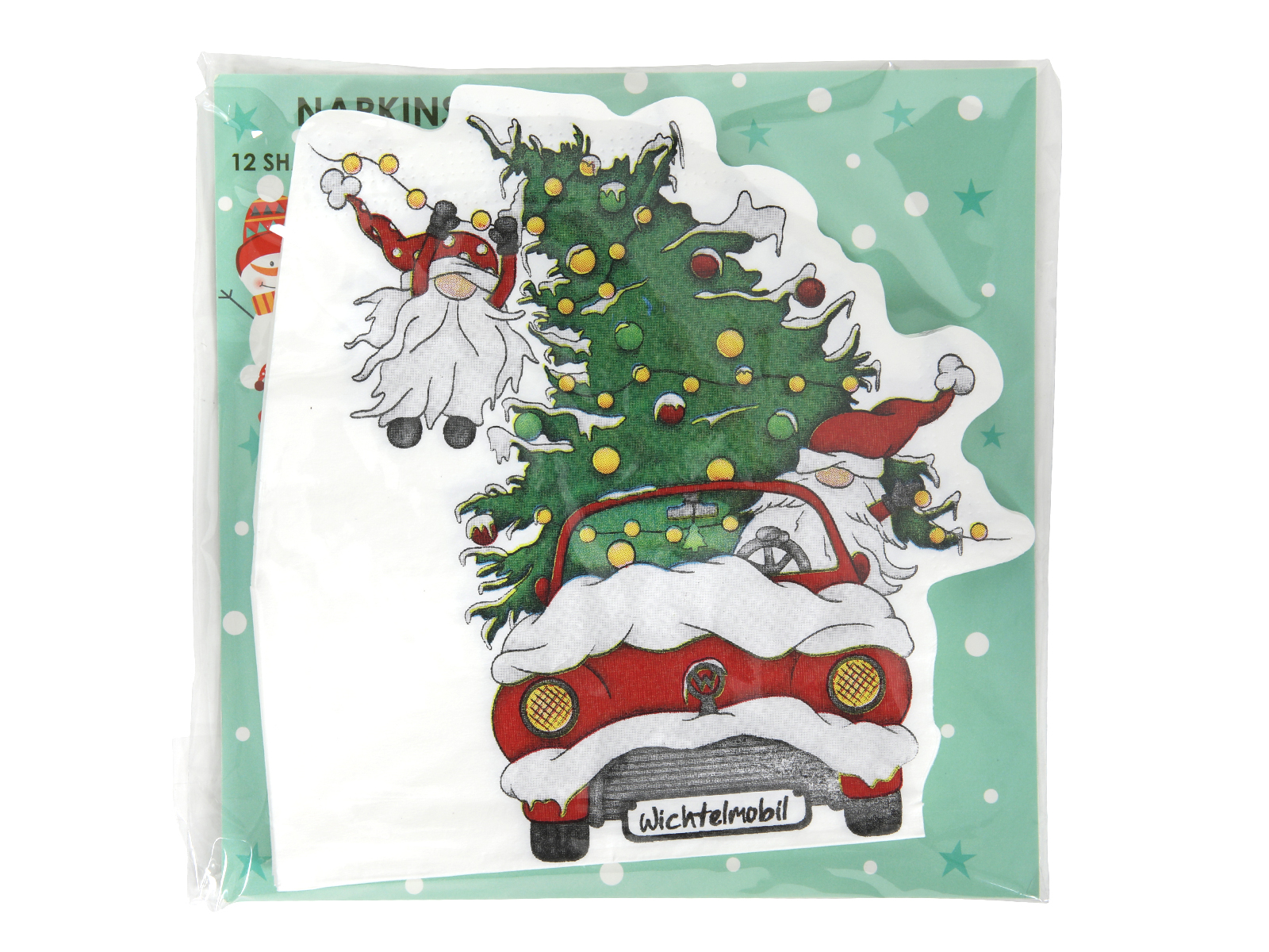Deco Xmas świąteczne serwetki 12 sztuk CHOINKA Deco Xmas napkins 12pcs TREE in a car 23095126