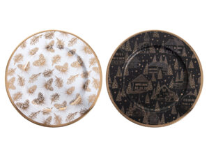 Zimowy podtalerz ZŁOTY 33 cm MIX Deco WINTER Underplate GOLD 33 cm MIX 23465769