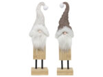 Deco zimowy GNOM beżowy/ brązowy na drewnie MIX Deco Winter GNOME beige/ brown on wooden 23080453