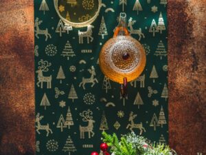 Mata bieżnik na stół 275x28 cm RENIFER Placemat table runner 275x28 cm DEER 22281077