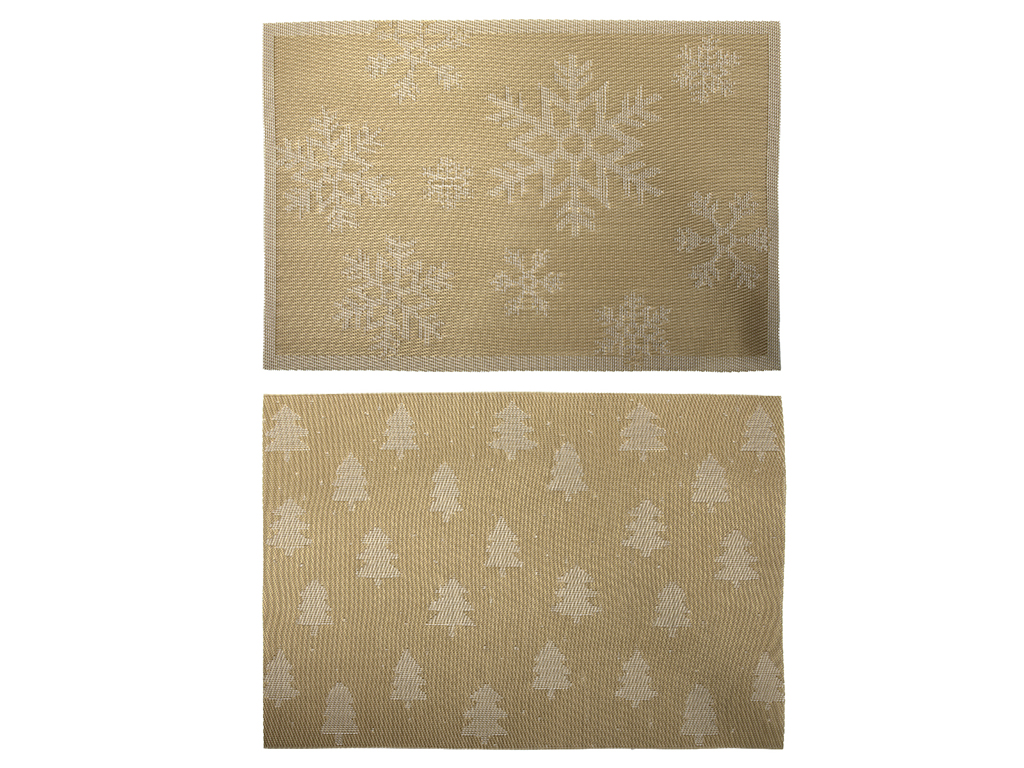 Mata poliester 30x45 cm ZŁOTA mix wzorów Placemat polyester mat 30x45 GOLD mix 22281029 - obrazek 2