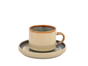 Ceramiczna linia STACK GREY zestaw kawowy 2+2 Ceramic STACK GREY coffee set 2+2