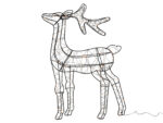NEON zimowy renifer CZARNY 55 cm 150LED NEON Winter deer BLACK 55 cm 150LED timer 23158232