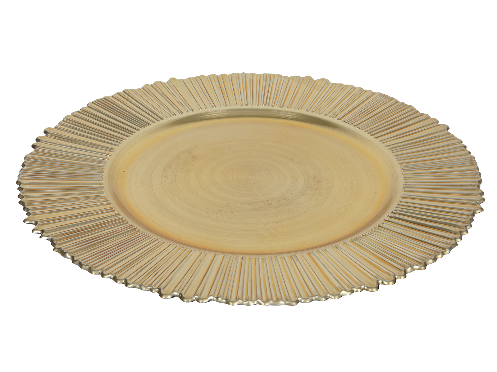 GADGET podkładka pod talerz 33 CM ZŁOTA stripe GADGET plastic bottom PLATE 33 stripe 22283494