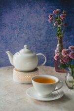 Bisette BIAŁY ceramiczny dzbanek zaparzacz z filtr Bisette WHITE ceramic TEAPOT with steel filter