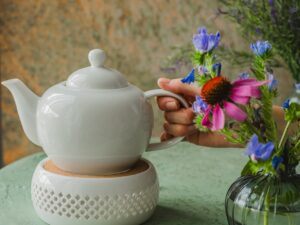 Bisette BIAŁY A ceramiczny podgrzewacz do dzbanków Bisette WHITE A ceramic WARMER for tea pot