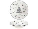 Deco Xmas BLACK TREE talerz głęboki 21 cm Deco Xmas BLACK TREE deep plate 21 cm 23010024