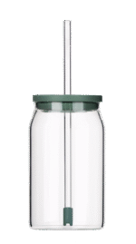 ROL KUBEK bidon 0,5 l czysty ze słomką i pokrywką ROL MUG BOTTLE CLEAR GLASS 0,5 l with straw & lid