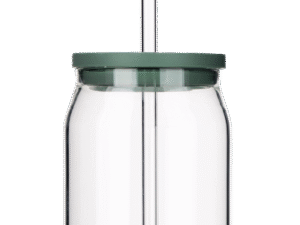 ROL KUBEK bidon 0,5 l czysty ze słomką i pokrywką ROL MUG BOTTLE CLEAR GLASS 0,5 l with straw & lid