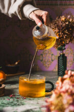 MPL czajnik zaparzacz i filiżanka JUSTINE 0,5 l ZI MPL borosilacate glass JUSTINE Tea 4 One GREEN