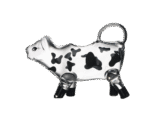Szklany mlecznik krówka SZKŁO ARTYSTYCZNE MPLCo art GLASS milk COW