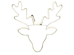 x NEON zimowy ŁOŚ głowa 62 x 62 cm 230V x NEON Winter deer 62 x 62 cm warm 23153739 230V