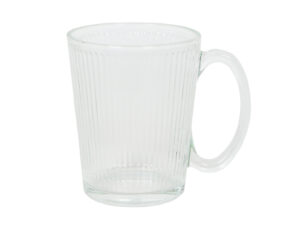Glass mug 300 ml set 1 pcs RIFFLES 27022007 Glass mug 300 ml 1 pcs RIFFLES 27022007
