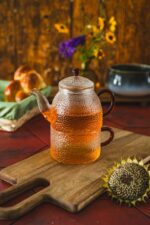 MPL czajnik zaparzacz i filiżanka JACK 0,5 l BURSZ MPL borosilacate glass JACK Tea 4 One AMBER