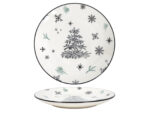 Deco Xmas BLACK TREE talerz 19 cm Deco Xmas BLACK TREE plate 19 cm 23010016