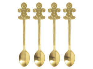 Deco Xmas zestaw łyżki deserowe ZŁOTE Deco Xmas cutlery pastry spoons set GOLD 23106068