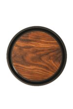 Plastikowa taca antypoślizgowa okrągła 41 cm WOODE Plastic Non-slip tray round 41 cm WOODEN