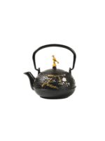 Żeliwny czajnik dzbanek zaparzacz 0,3 l złoty ptas Cast iron japanese teapot 0,3L 22170629 gold bird