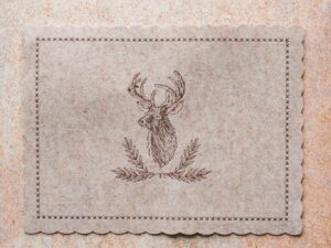Mata filcowa 30x40 cm ŁOŚ beżowa Placemat felt mat 30x40 cm DEER beige 23099364