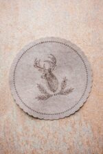Mata filcowa 35 cm ŁOŚ beżowa  Placemat felt mat 35 cm DEER beige 23099367