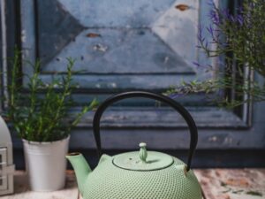 Żeliwny dzbanek zaparzacz 1,8 l GIFT XL MIĘTOWY Cast iron japanese teapot 1,8 L GIFT XL MINT