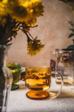 Szklanka SŁAWOSZ z uchem 300 ml BURSZTYN MPL Glass SŁAWOSZ mug 300 ml AMBER 078588