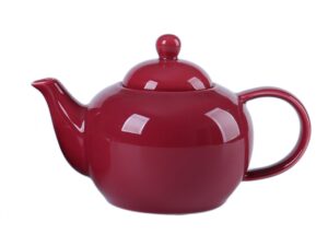 Bisette RÓŻOWY ceramiczny dzbanek zaparzacz z filt Bisette PINK ceramic TEAPOT with steel filter