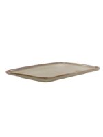 Ceramiczna linia OMBRES półmisek 36x24cmJASNO BRĄZ OMBRES line serving plate 36x24 cm LIGHT BROWN