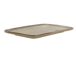Ceramiczna linia OMBRES półmisek 36x24cmJASNO BRĄZ OMBRES line serving plate 36x24 cm LIGHT BROWN