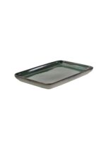 Ceramiczna linia OMBRES półmisek 29x19 cm ZIELEŃ S OMBRES line serving plate 29x19 cm GREEN GREY