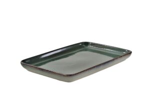 Ceramiczna linia OMBRES półmisek 29x19 cm ZIELEŃ S OMBRES line serving plate 29x19 cm GREEN GREY