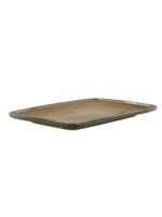 Ceramiczna linia OMBRES półmisek 36x24 cm BRĄZ ZIE OMBRES line serving plate 36x24 cm GREEN BROWN