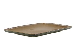 Ceramiczna linia OMBRES półmisek 36x24 cm BRĄZ ZIE OMBRES line serving plate 36x24 cm GREEN BROWN