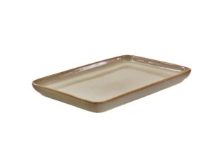 Ceramiczna linia OMBRES półmisek 29x19 cm JASNO BR OMBRES line serving plate 29x19 cm LIGHT BROWN