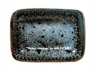 OMBRES line rectangular dip bowl 8cm OMBRES line rectangular dip bowl 8cm NAVY GREY
