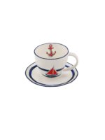 BRISE LINE filiżanka ze spodkiem 220ml BRISE LINE cup & saucer 220 ml 079783