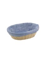 Bambusowy Koszyk dekoracyjny OWALNY 29x21xh7 Basket bamboo 29x21xh7 with blue cover OVAL