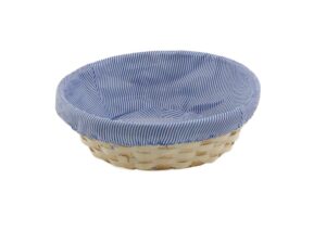 Bambusowy Koszyk dekoracyjny OKRĄGŁY 25xh7 Basket bamboo 25xh7 with blue cover ROUND
