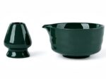 Bisette CIEMNO ZIELONY ceramiczny zestaw do MATCHY Bisette DARK GREEN MATCHA set no brush