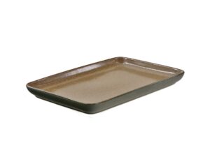 Ceramiczna linia OMBRES półmisek 29x19 cm BRĄZ ZIE OMBRES line serving plate 29x19 cm GREEN BROWN