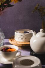 Bisette BIAŁY B ceramiczny podgrzewacz do dzbanków Bisette WHITE B ceramic WARMER for tea pot