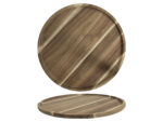 Akacjowa seria półmisek talerz okrągły 35 cm ACACIA serie tray plate o35x2 cm 24501823