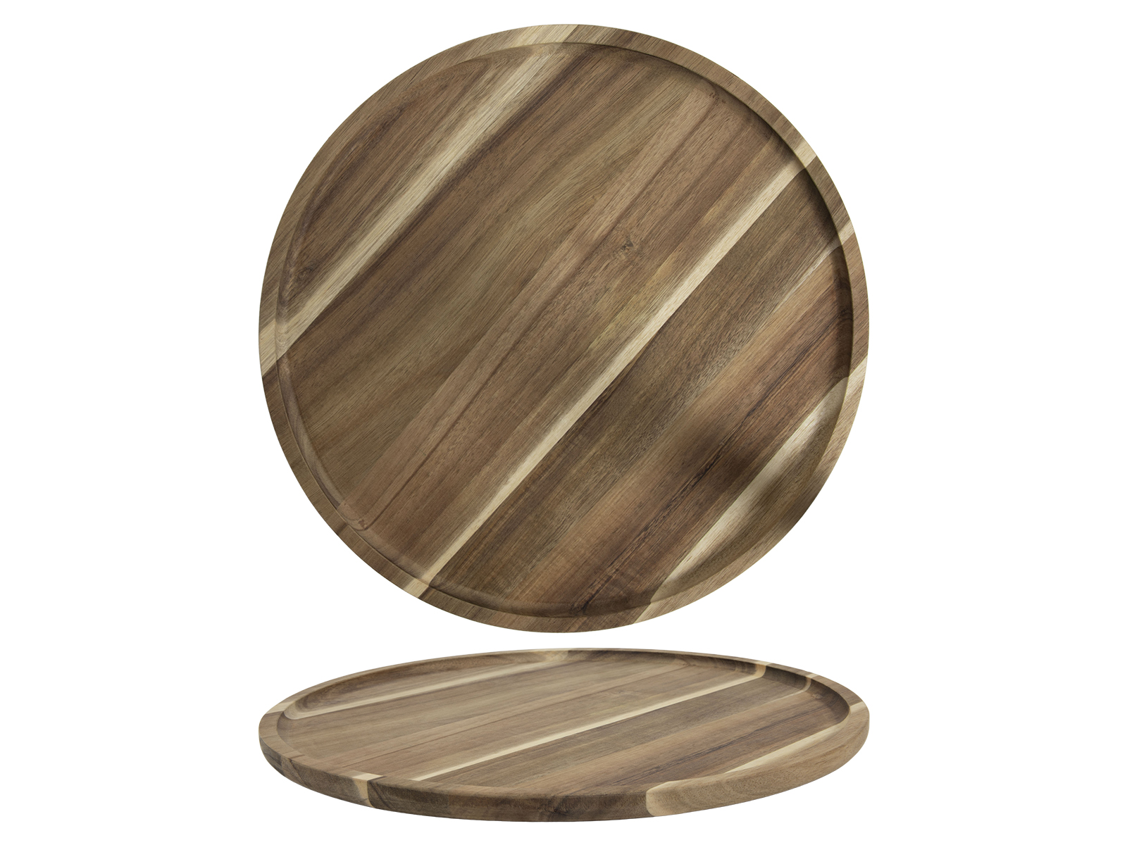 Akacjowa seria półmisek talerz okrągły 35 cm ACACIA serie tray plate o35x2 cm 24501823