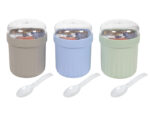 Plastikowy pojemnk na owoce jogurt mussli DUŻY Plastic container for fruit & yoghurt BIG 24531906