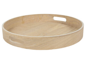 Drewniana taca okrągła wierzba 35 cm  Wooden willow round tray o35 cm 22275473
