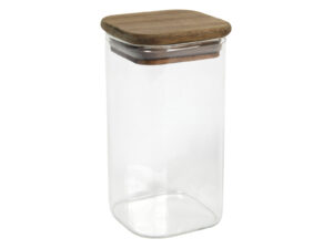 Akacjowa seria słoiczek 11 x 6 cm kwadrat ACACIA serie glass jar 11 x 6 cm 23467502