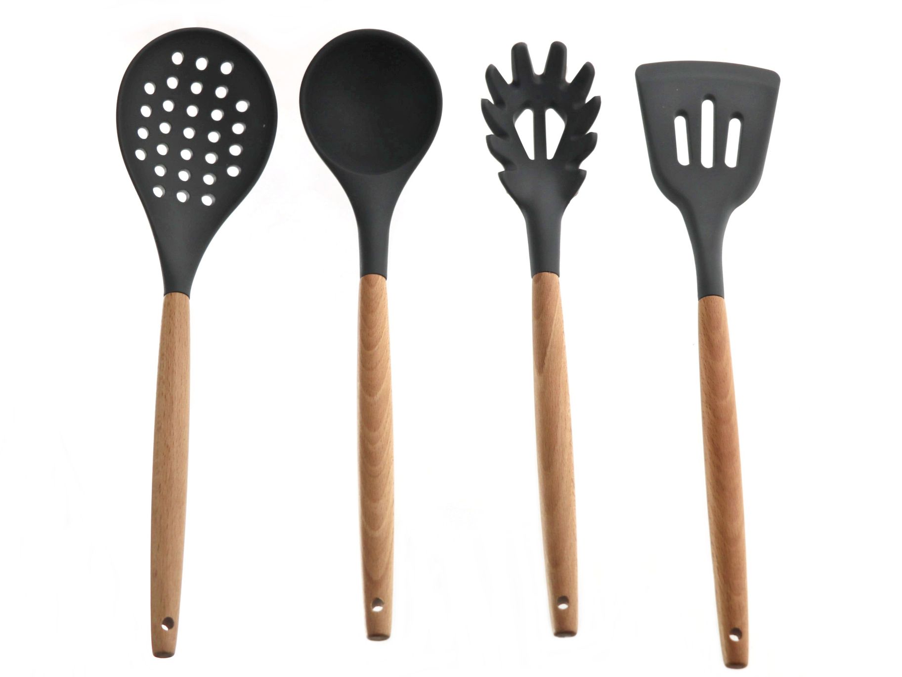 NATURAL drewno nylon łyżka do zup chochla NATURAL wooden ladle spoon 22274290 - obrazek 3