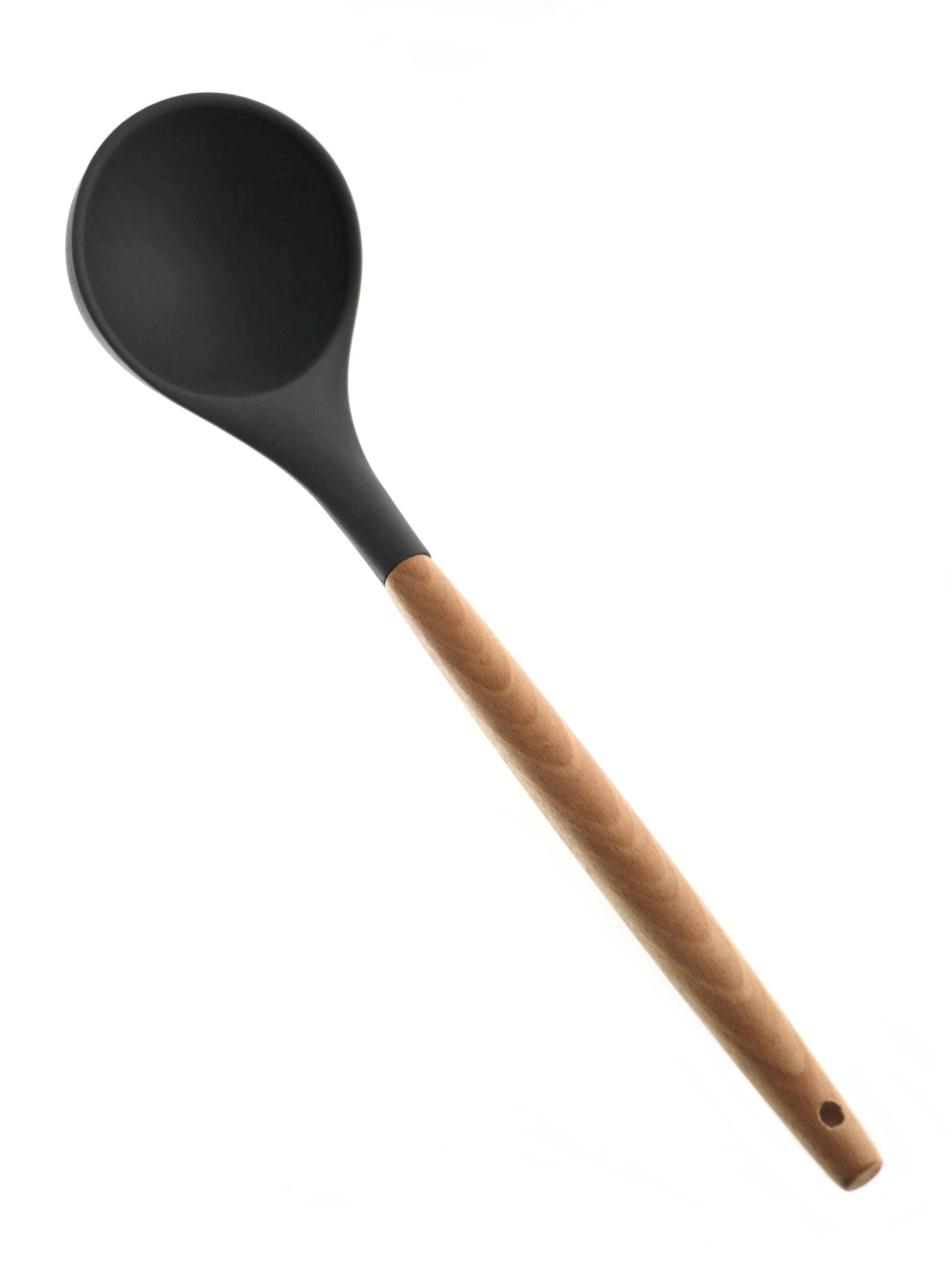 NATURAL drewno nylon łyżka do zup chochla NATURAL wooden ladle spoon 22274290